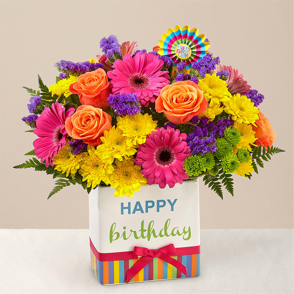 Birthday Brights Bouquet – Lansing Gardens, Lansing MI