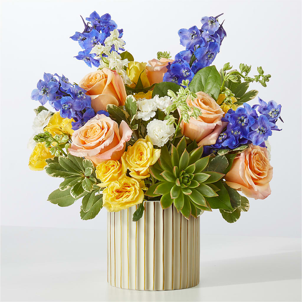 Cobalt Reverie Bouquet – Lansing Gardens, Lansing MI