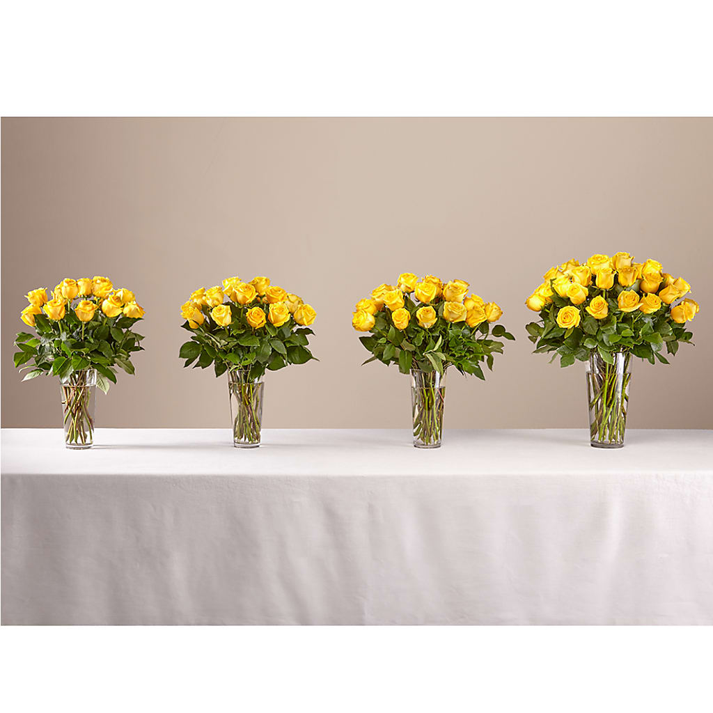 Long Stem Yellow Rose Bouquet – Lansing Gardens, Lansing MI