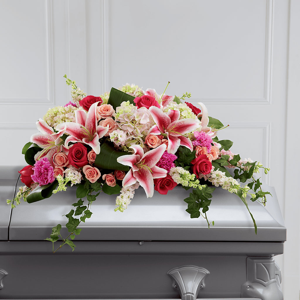 Splendid Grace Casket Spray – Lansing Gardens, Lansing MI