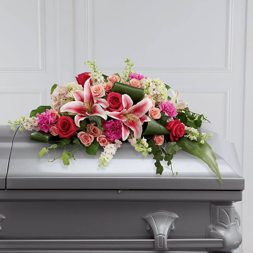 Splendid Grace Casket Spray – Lansing Gardens, Lansing MI