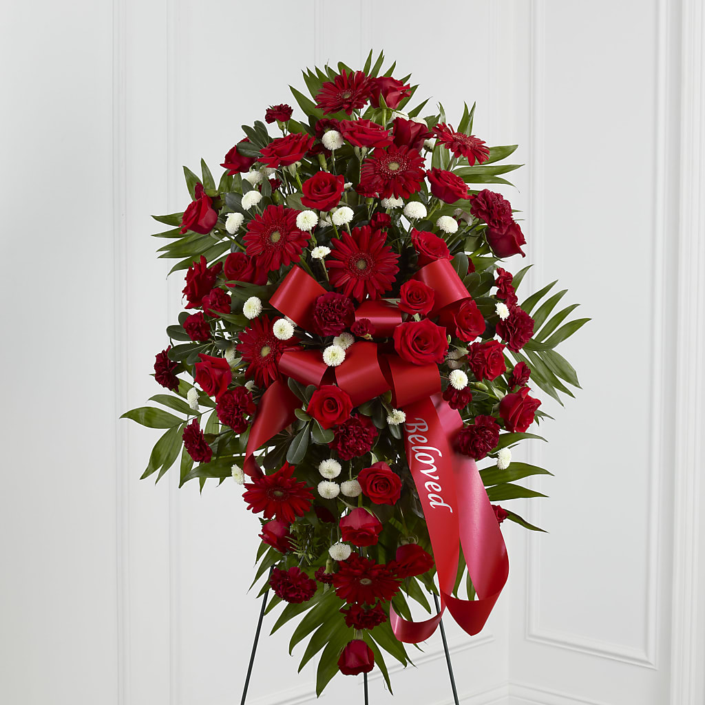 Treasured Memories Standing Spray – Lansing Gardens, Lansing MI