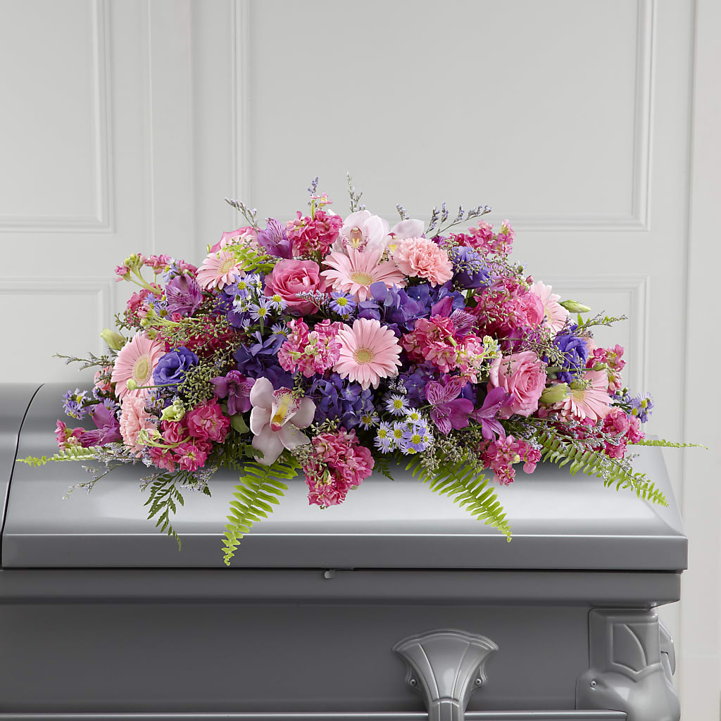Glorious Garden Casket Spray – Lansing Gardens, Lansing MI