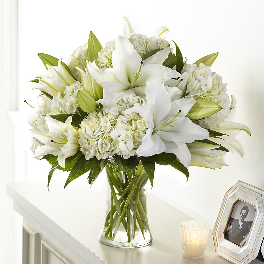 Compassionate Lily Bouquet – Lansing Gardens, Lansing MI