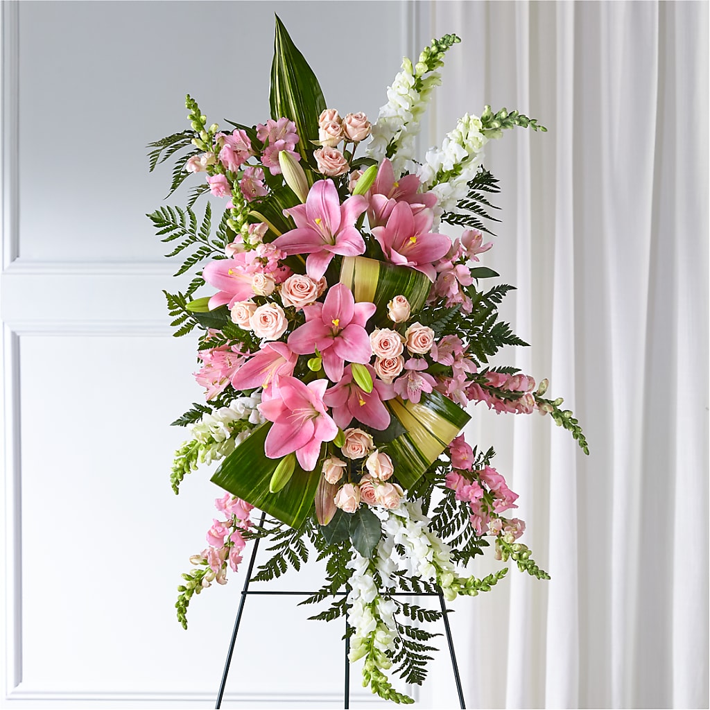 Elegant Embrace Standing Spray – Lansing Gardens, Lansing MI