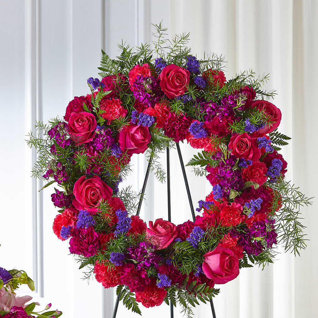 Calming Colors Wreath – Lansing Gardens, Lansing MI