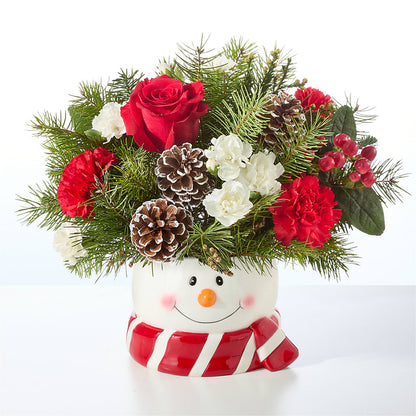 Jolly Snowman Bouquet –  Lansing Gardens, Lansing MI