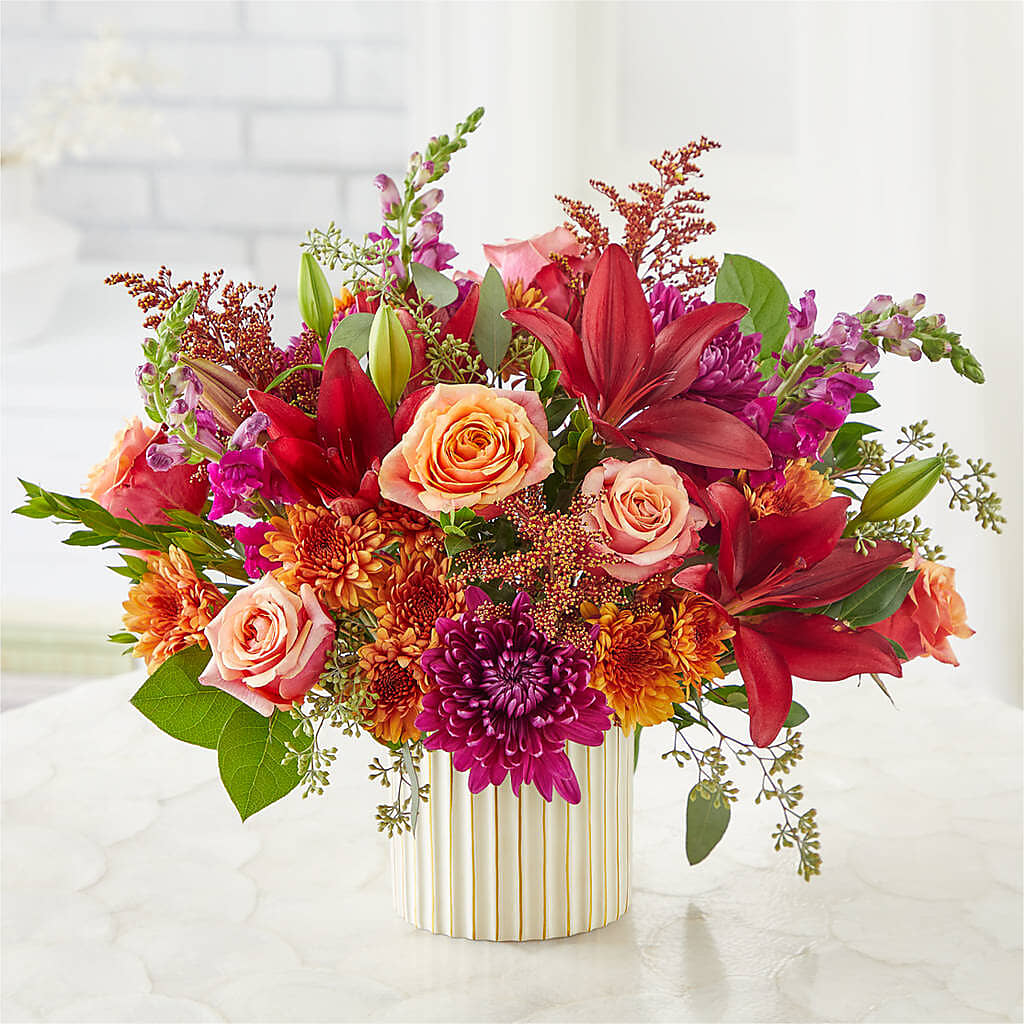 Burgundy Landscape Bouquet –  Lansing Gardens, Lansing MI