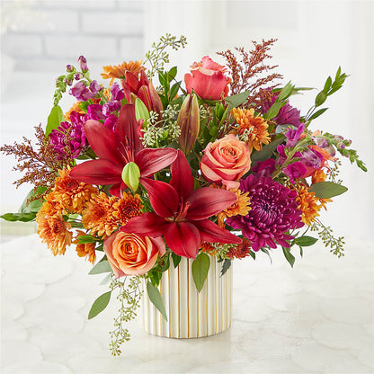 Burgundy Landscape Bouquet –  Lansing Gardens, Lansing MI