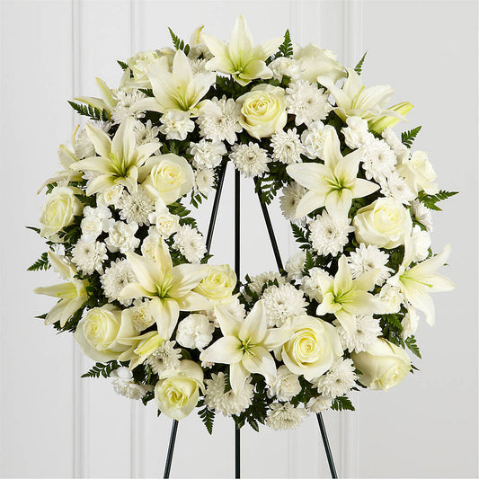 Treasured Tribute Wreath –  Lansing Gardens, Lansing MI
