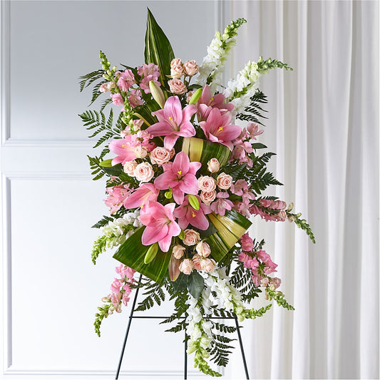 Elegant Embrace Standing Spray –  Lansing Gardens, Lansing MI