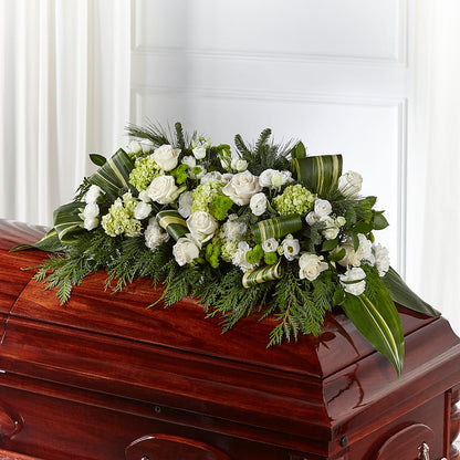 Hopeful Gesture Casket Spray –  Lansing Gardens, Lansing MI