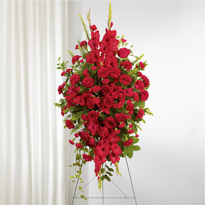From the Heart Standing Spray –  Lansing Gardens, Lansing MI
