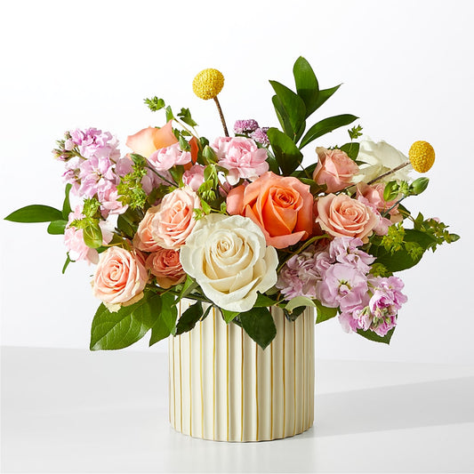 French Market Bouquet with Ivory Vase –  Lansing Gardens, Lansing MI