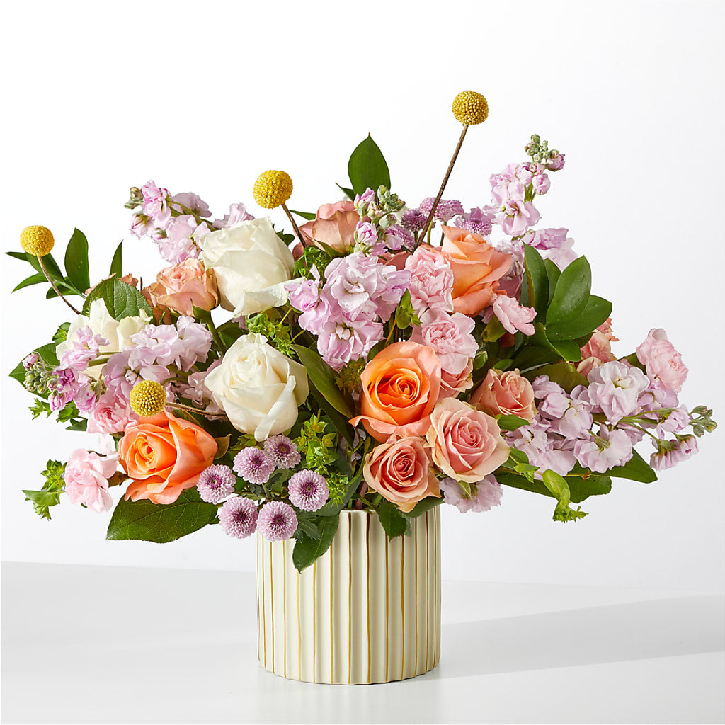 French Market Bouquet with Ivory Vase –  Lansing Gardens, Lansing MI