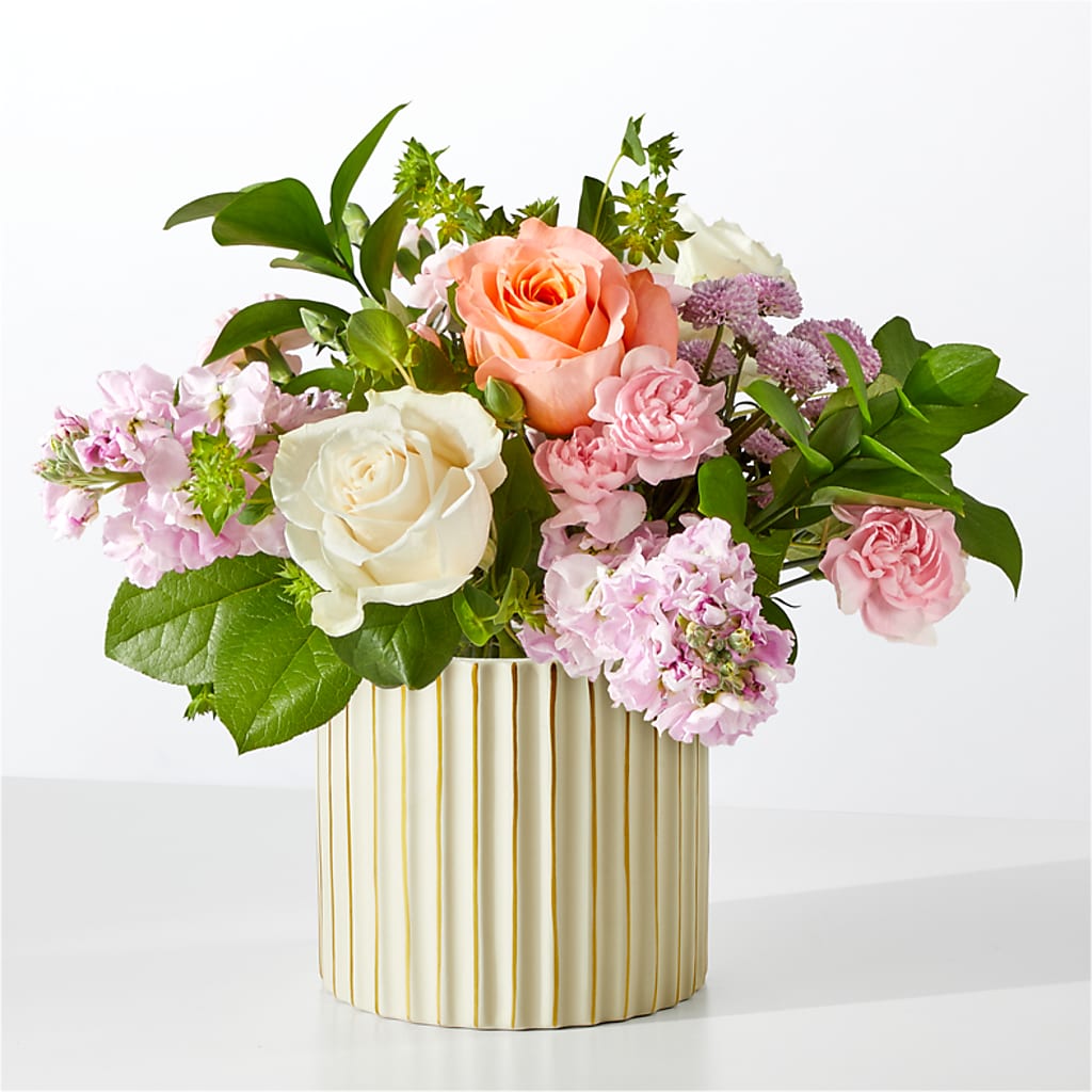 French Market Bouquet with Ivory Vase –  Lansing Gardens, Lansing MI