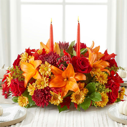 Autumn's Embrace Centerpiece –  Lansing Gardens, Lansing MI