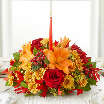 Autumn's Embrace Centerpiece –  Lansing Gardens, Lansing MI