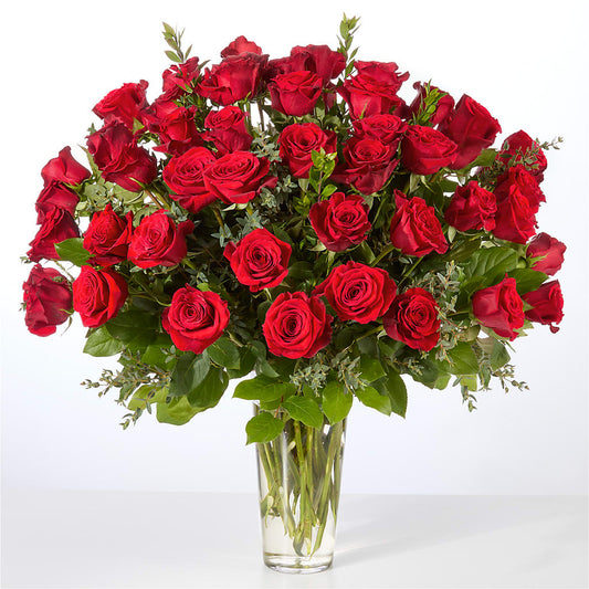 Forever Yours Fifty Stem Red Rose Bouquet –  Lansing Gardens, Lansing MI