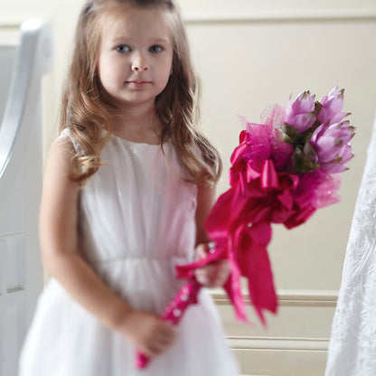 Sparkle Pink Flower Girl Bouquet –  Lansing Gardens, Lansing MI
