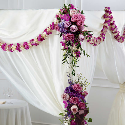 Color & Light Chuppah Decor –  Lansing Gardens, Lansing MI